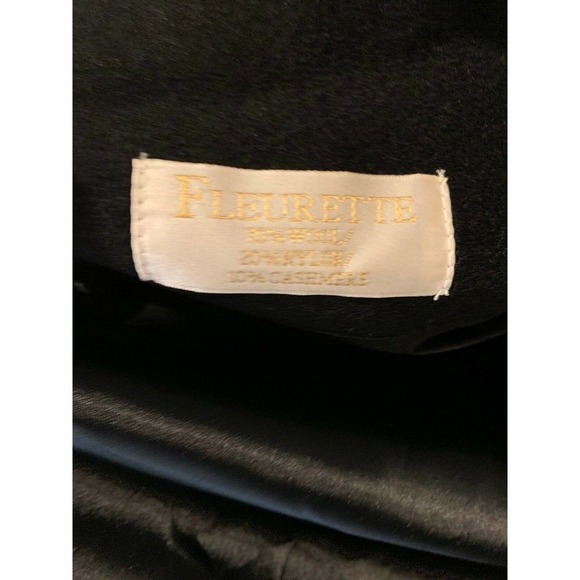 Fleurette Stand Collar Wool Blend Coat (14) - Picture 6 of 6